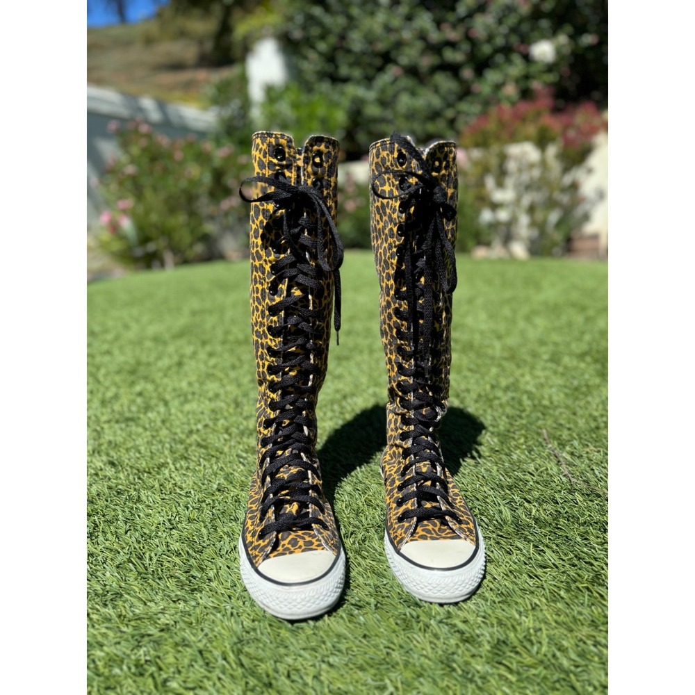 Converse Chuck Taylor All Star XX-Hi Knee High Leopard Print Women's 6
